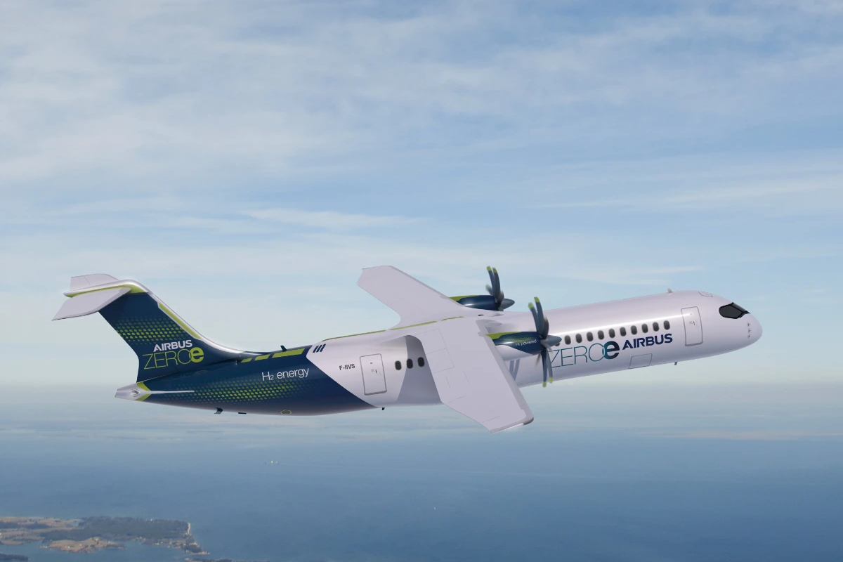 Airbus schakelt eerste brandstofcel van de ZEROe-motor in