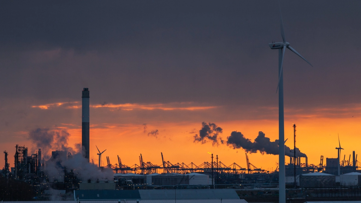 Klimaat persconferentie in Den Haag